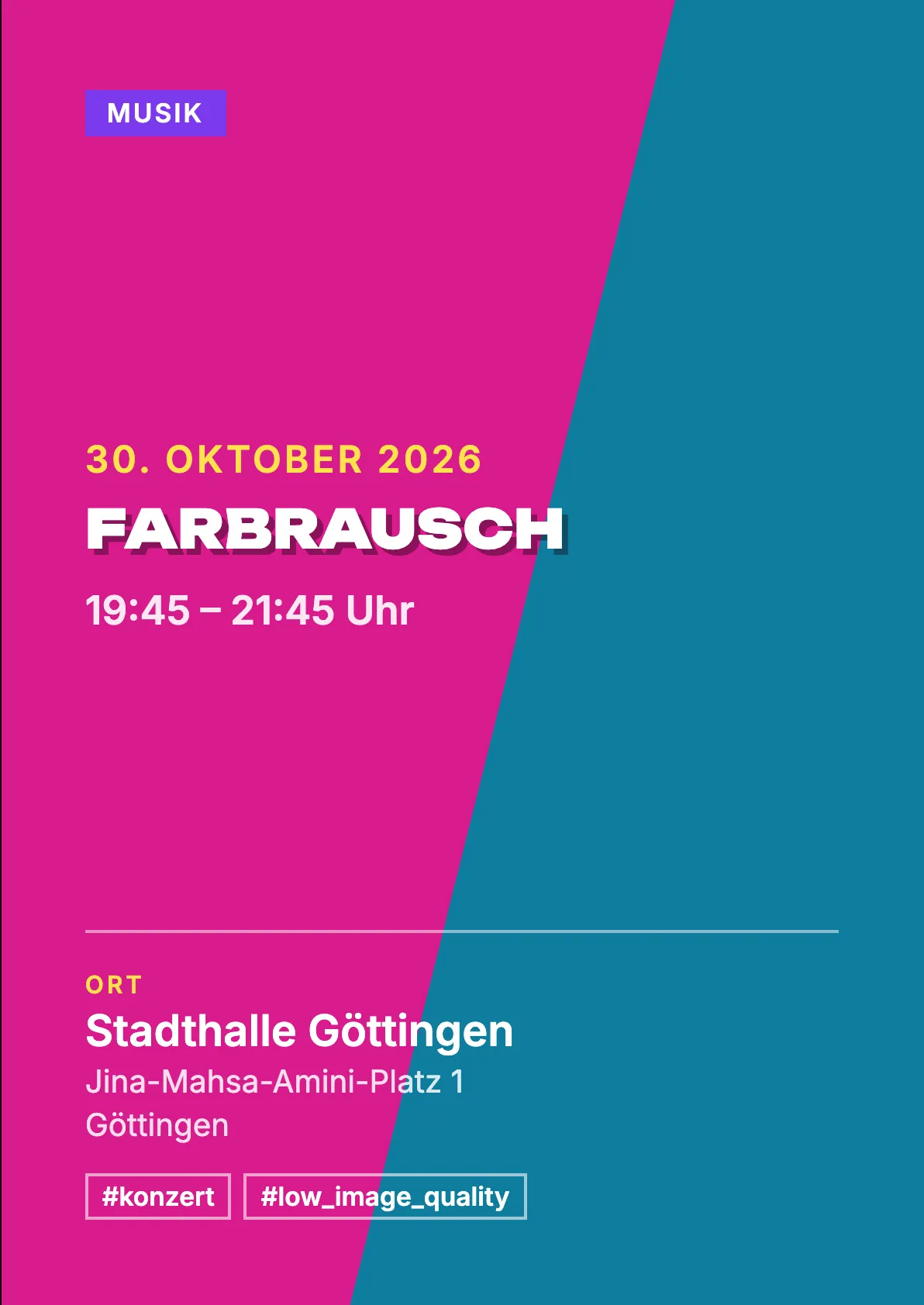 Veranstaltungsflyer