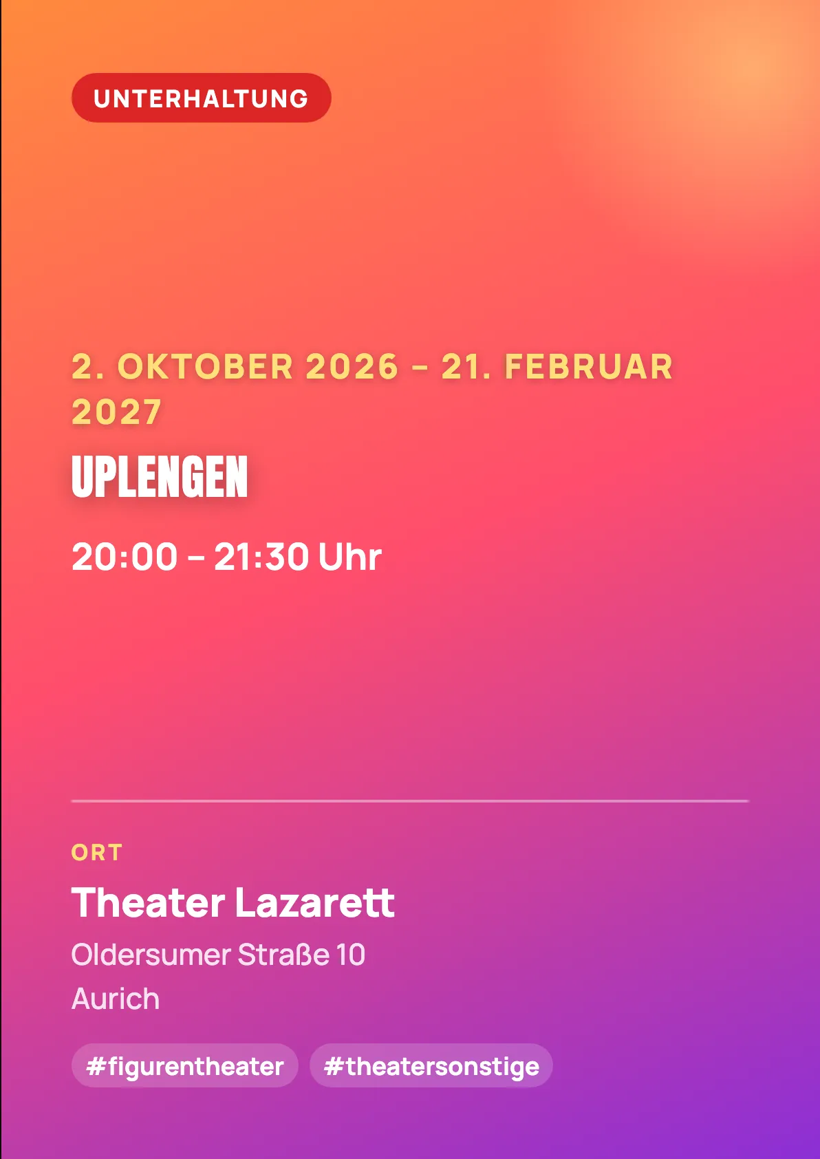 Veranstaltungsflyer