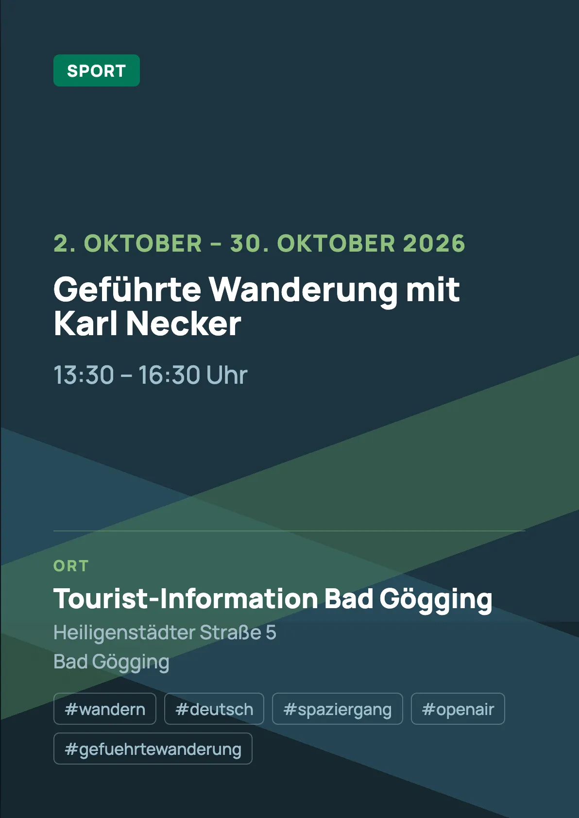 Veranstaltungsflyer