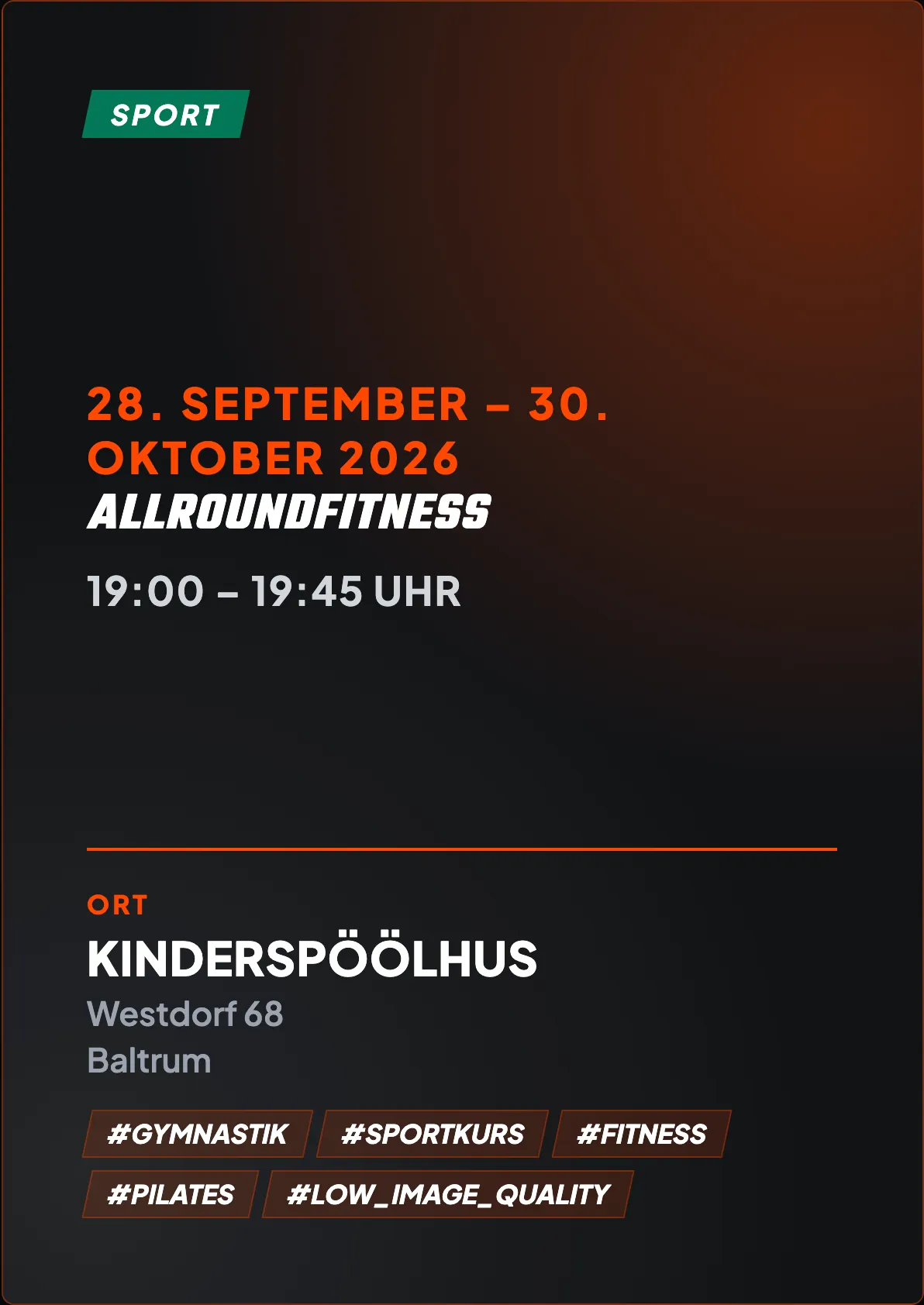 Veranstaltungsflyer