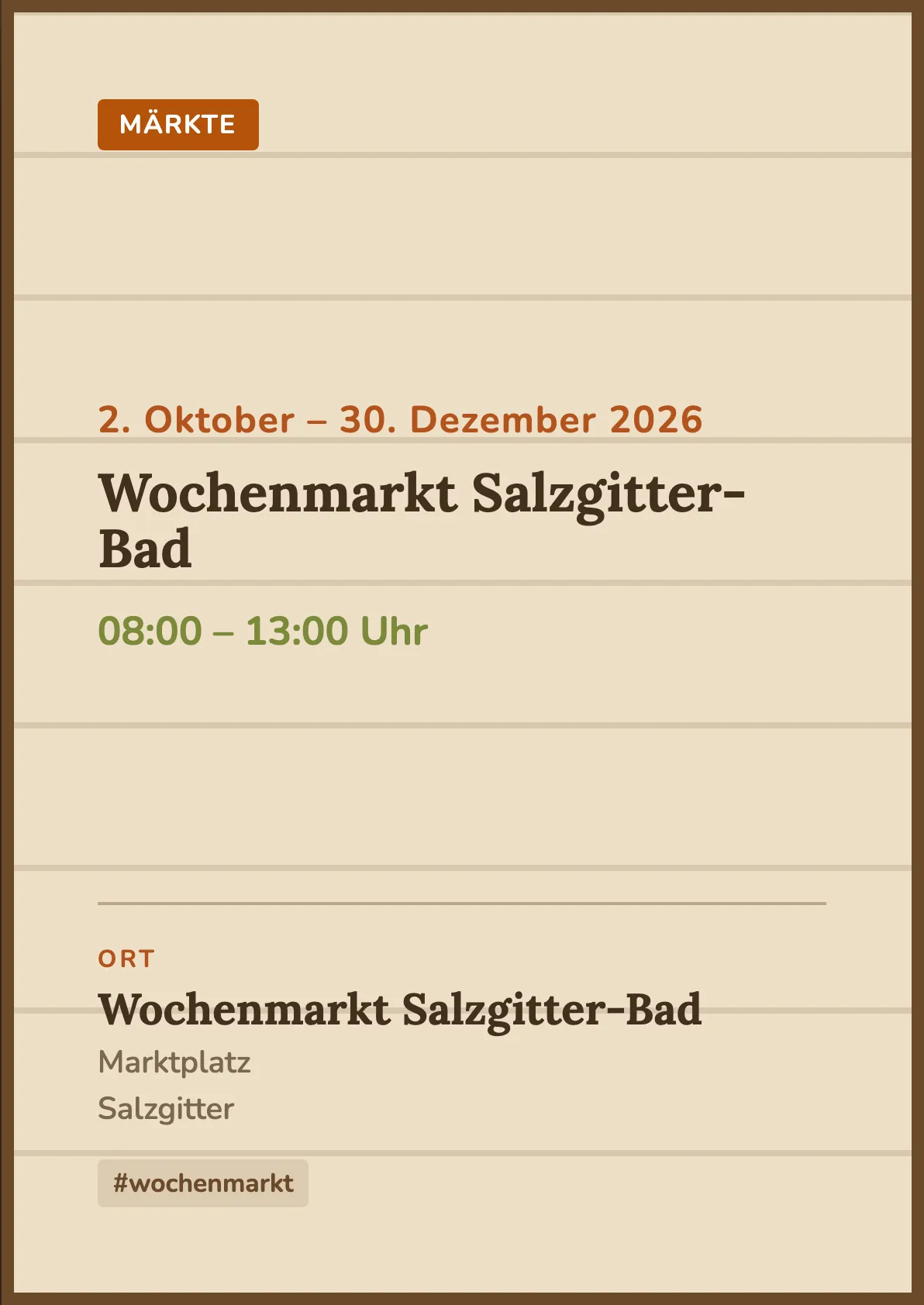 Veranstaltungsflyer