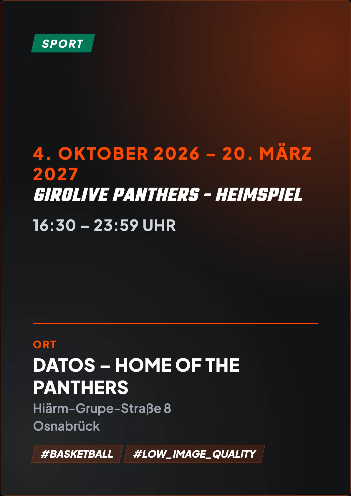Veranstaltungsflyer