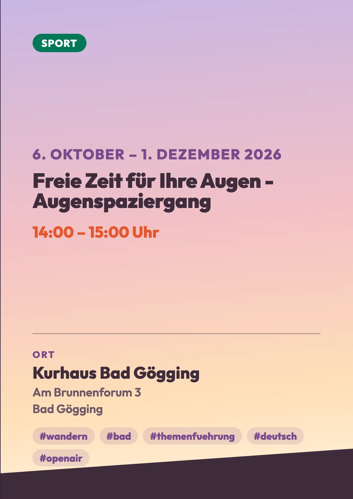 Veranstaltungsflyer
