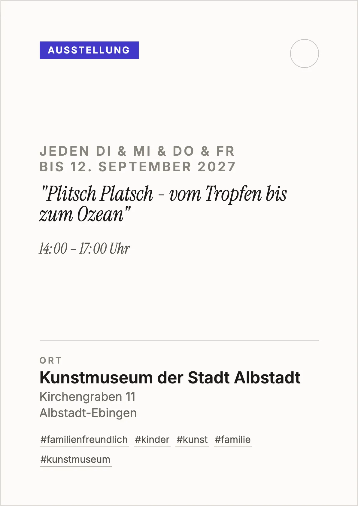Veranstaltungsflyer