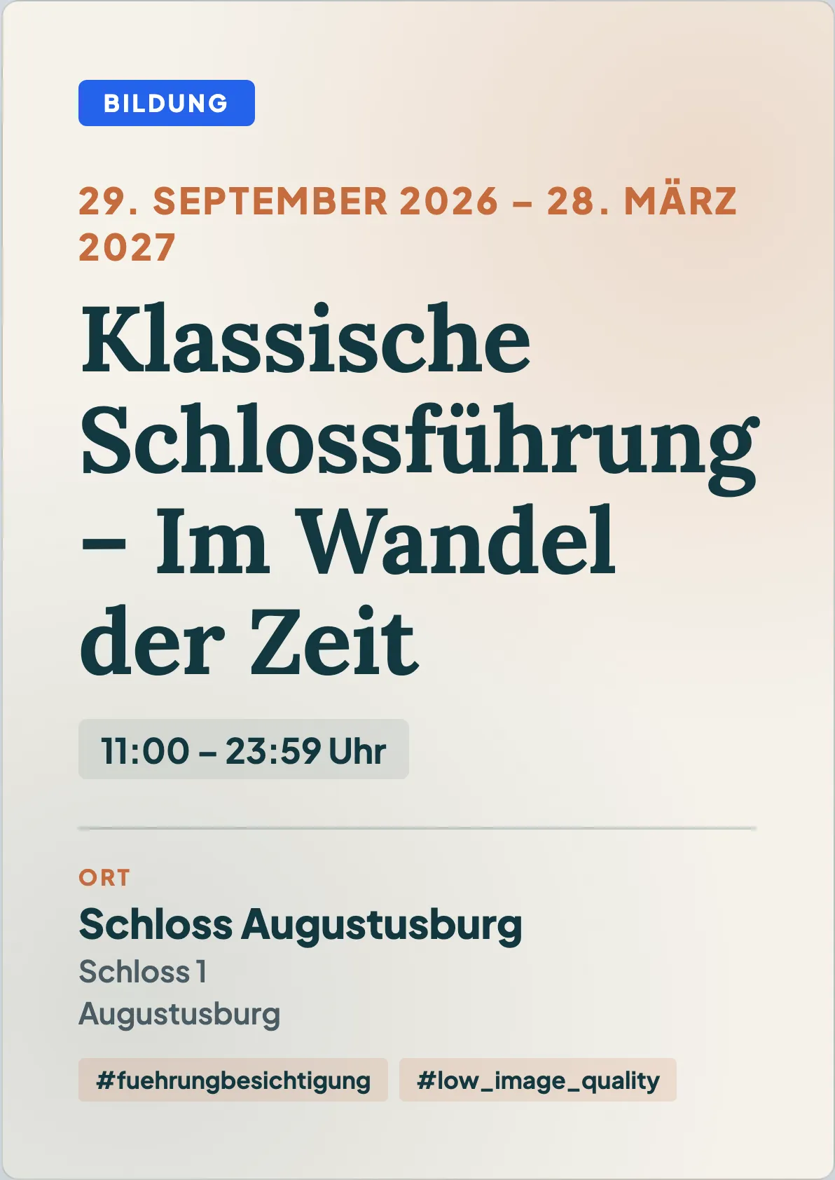 Veranstaltungsflyer