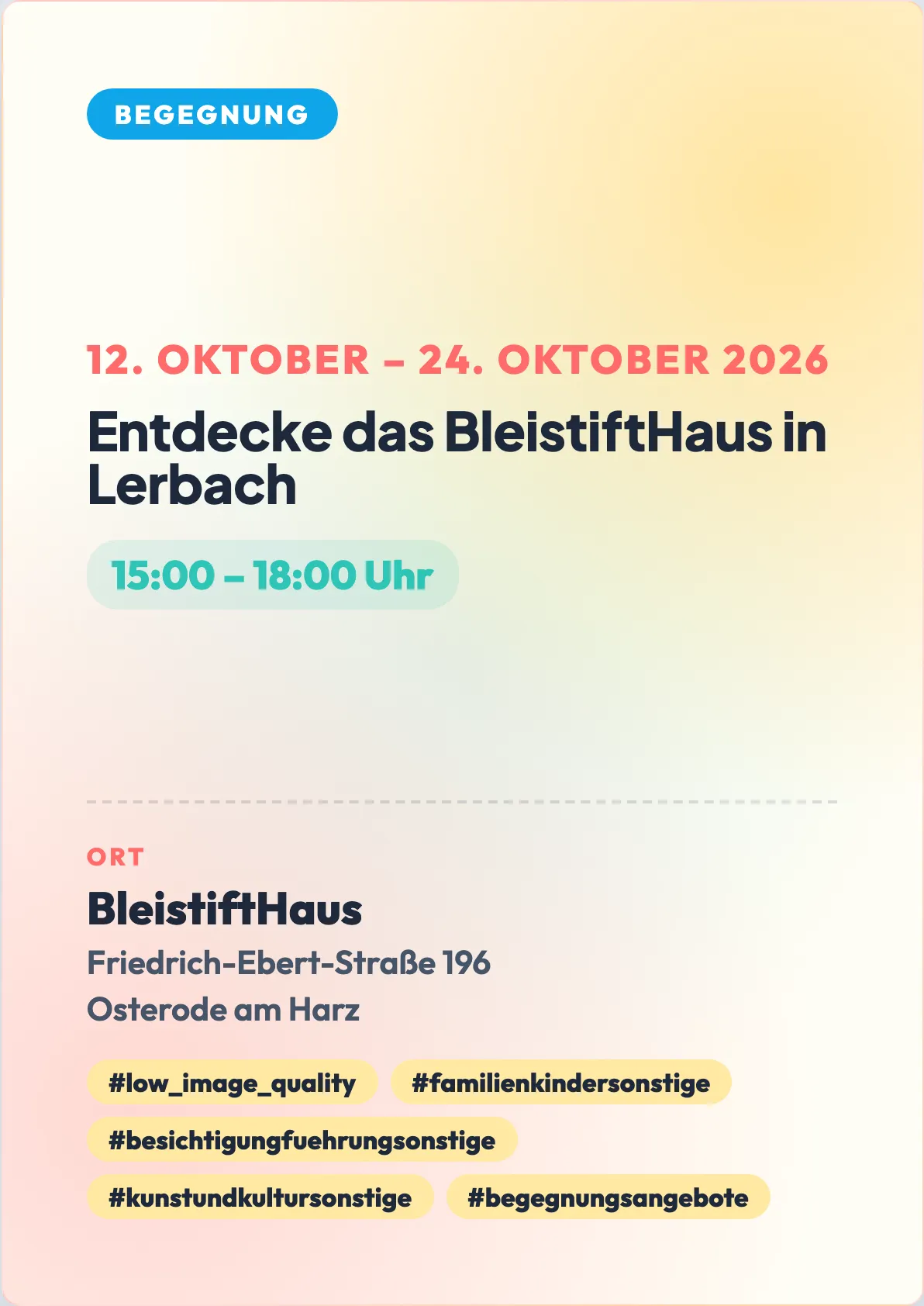 Veranstaltungsflyer