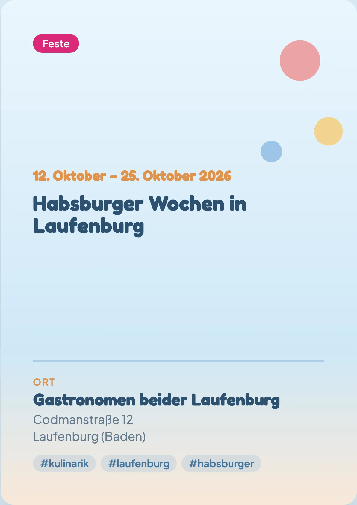 Veranstaltungsflyer