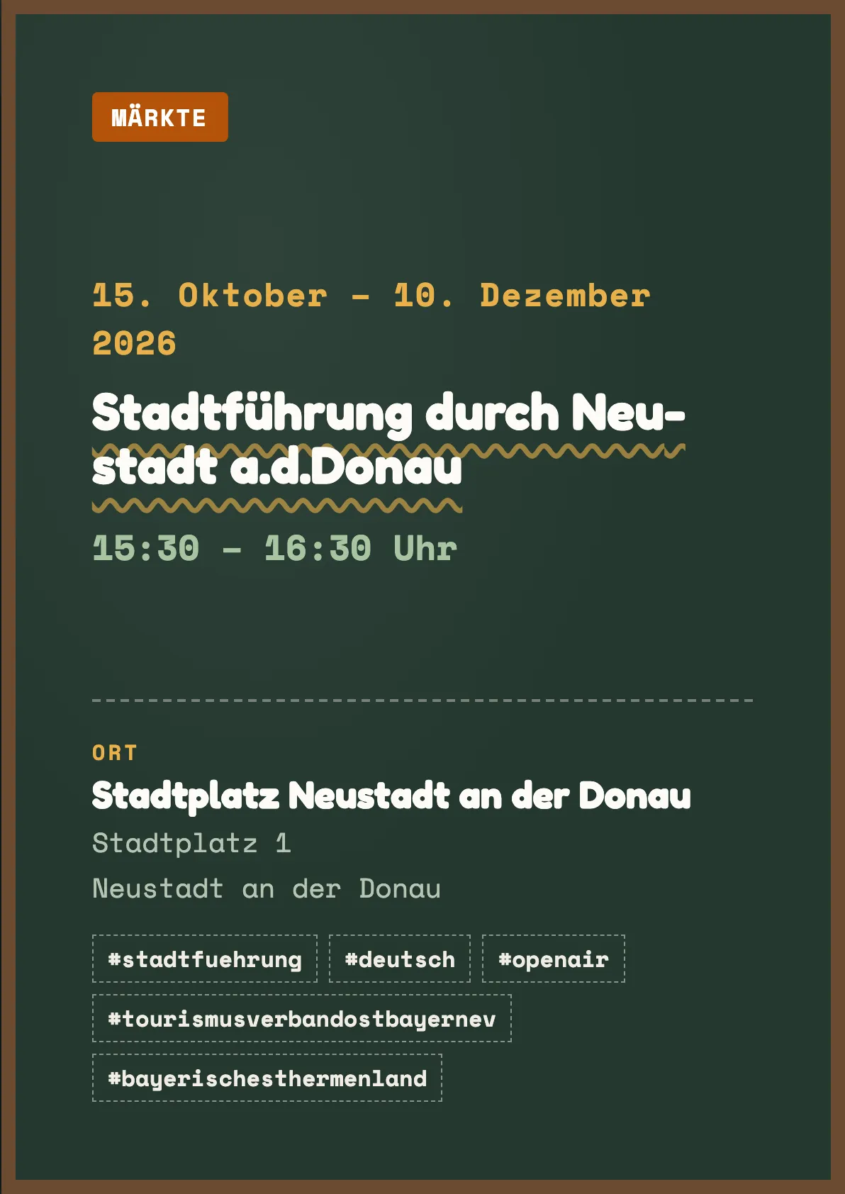 Veranstaltungsflyer