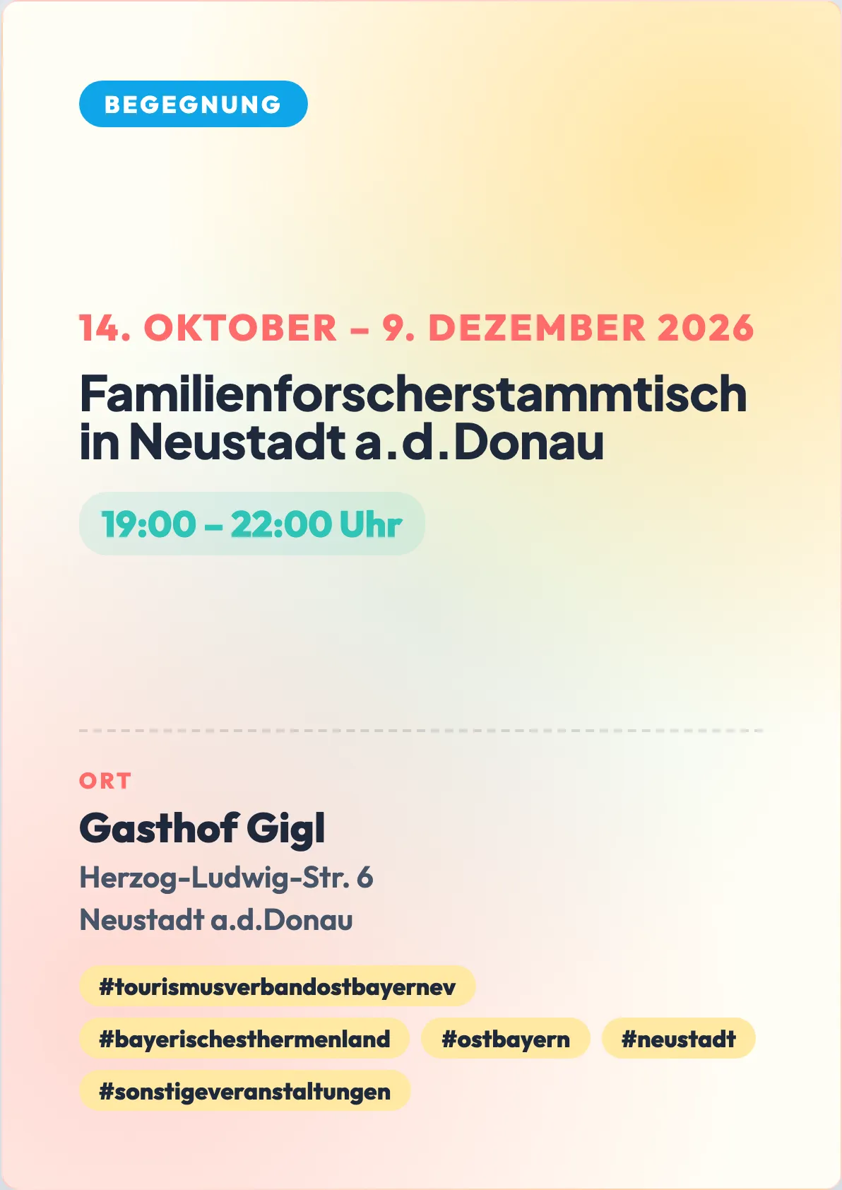 Veranstaltungsflyer