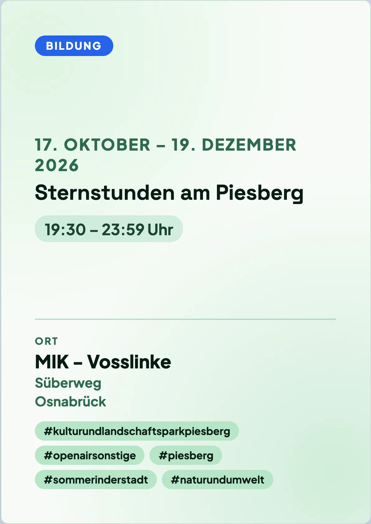 Veranstaltungsflyer
