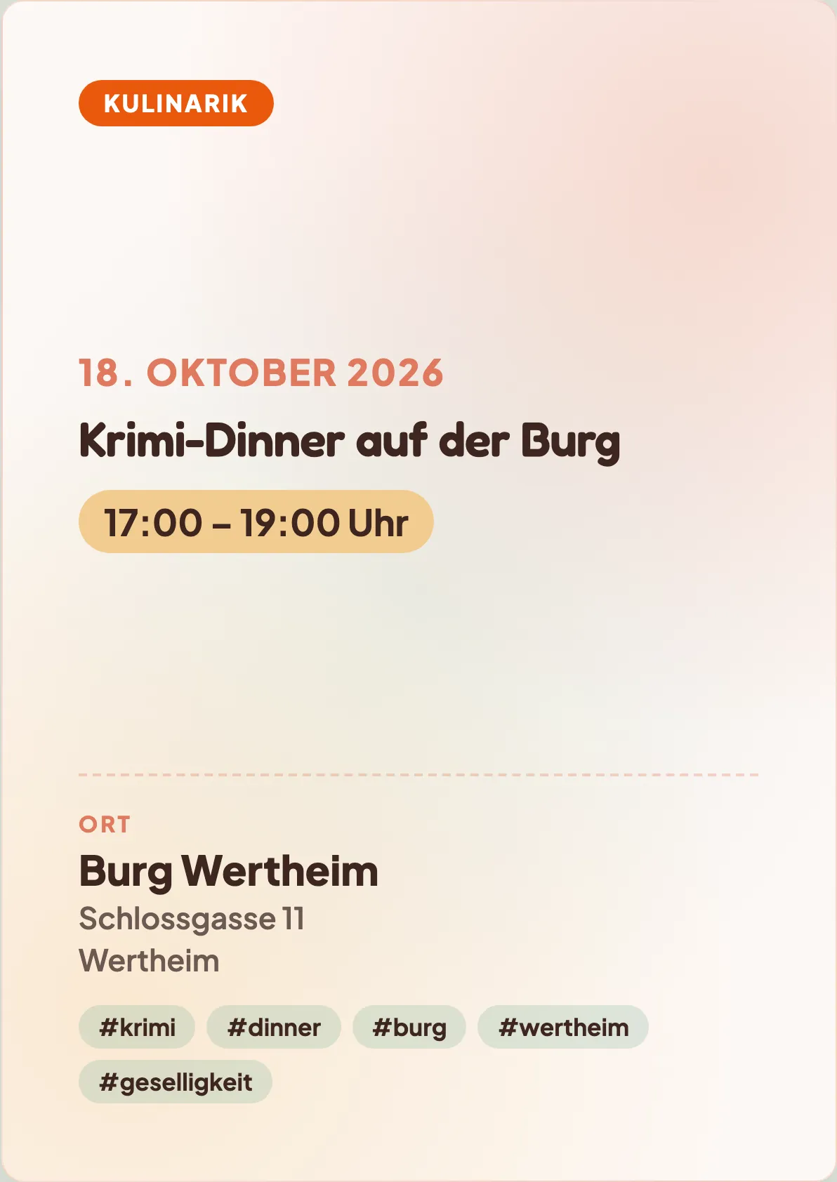 Veranstaltungsflyer