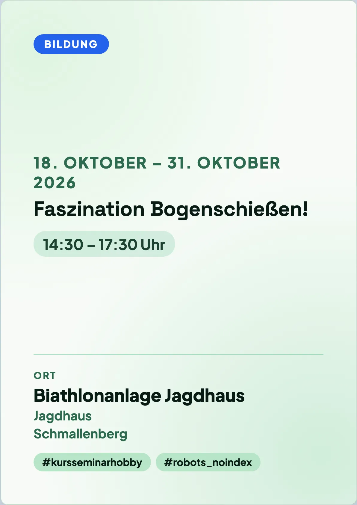 Veranstaltungsflyer