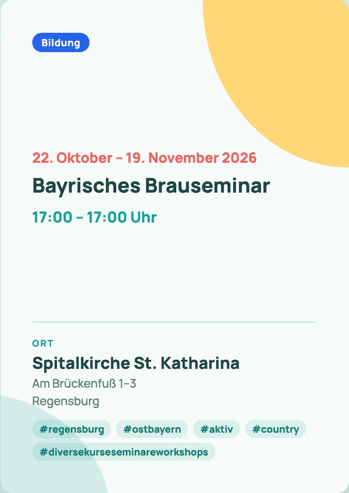 Veranstaltungsflyer