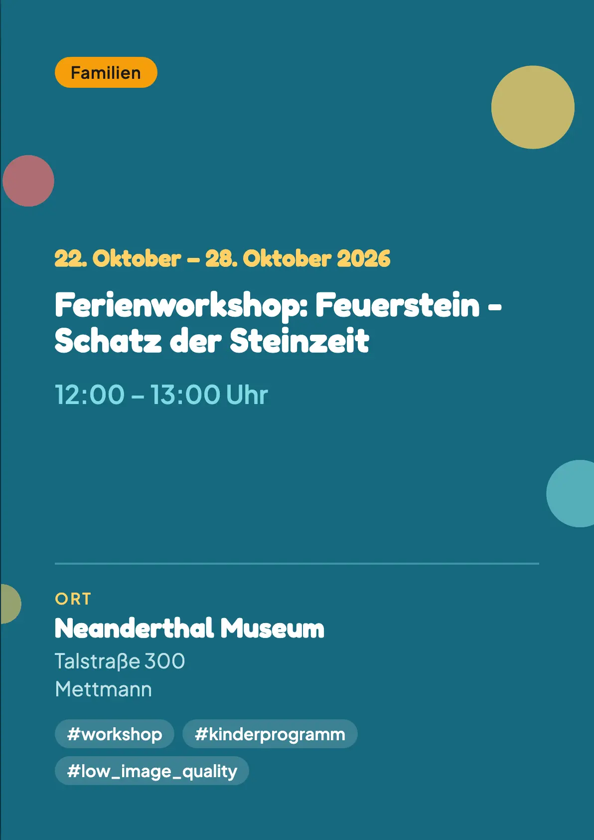 Veranstaltungsflyer