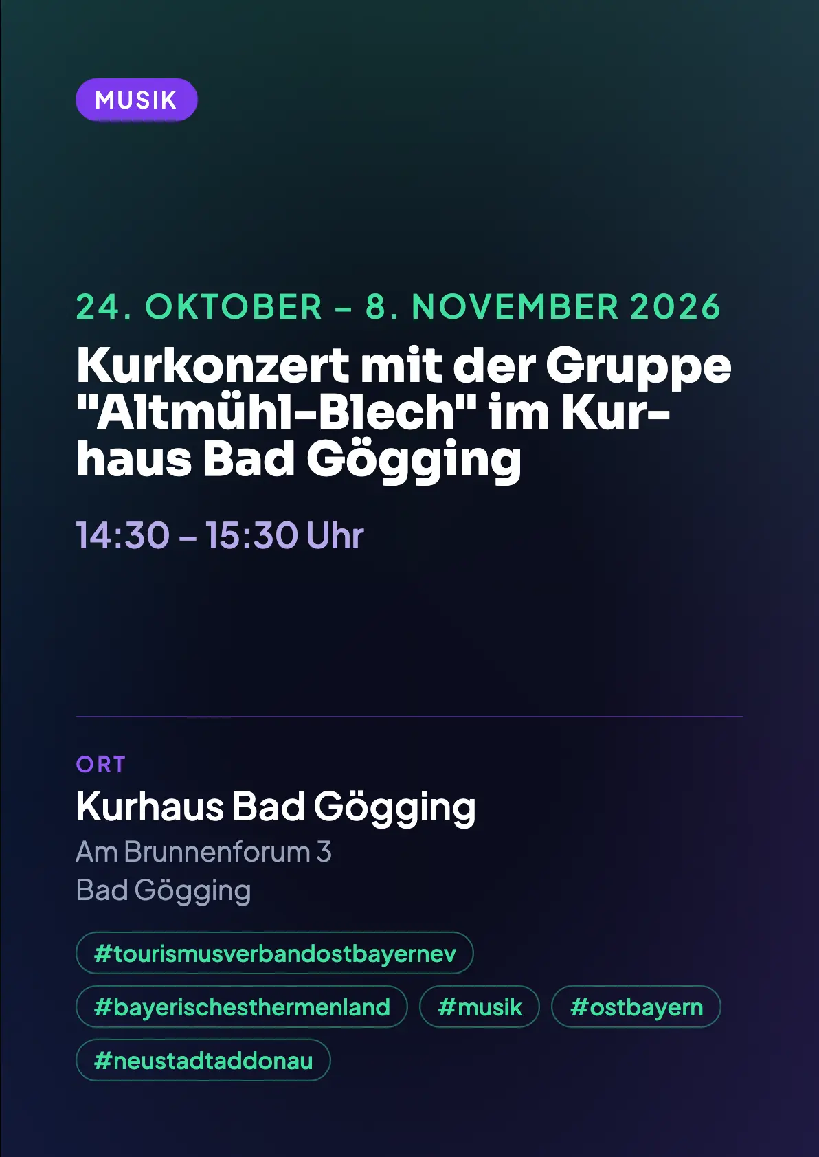 Veranstaltungsflyer