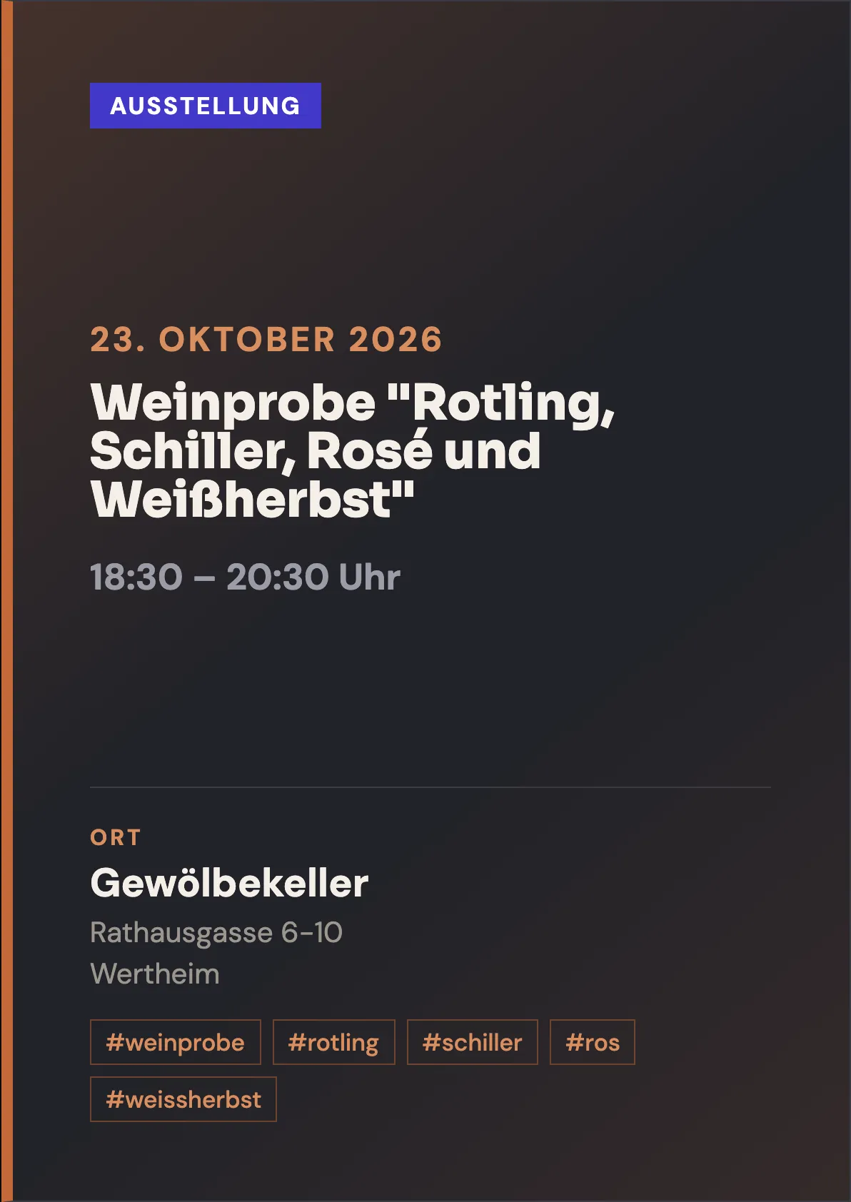 Veranstaltungsflyer