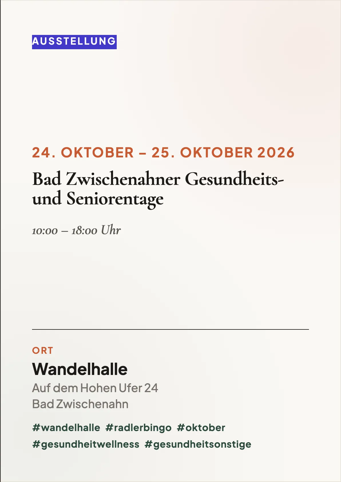 Veranstaltungsflyer