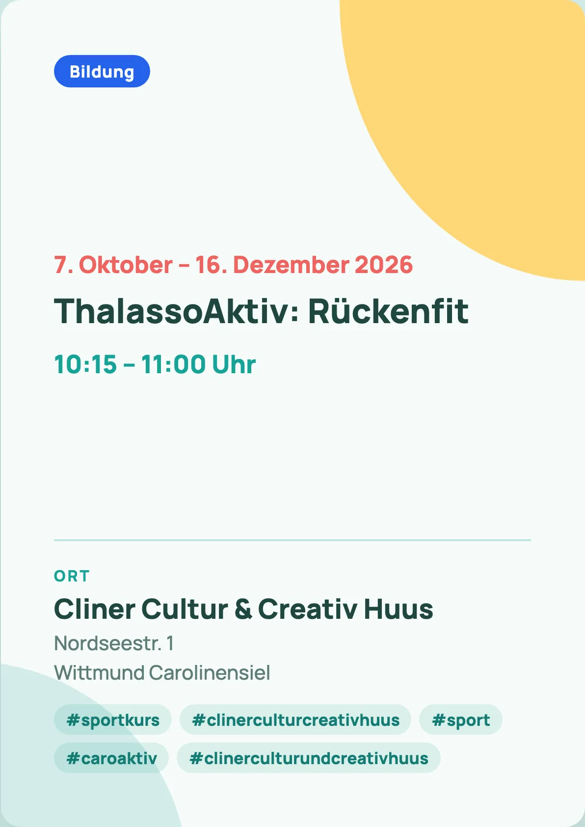 Veranstaltungsflyer