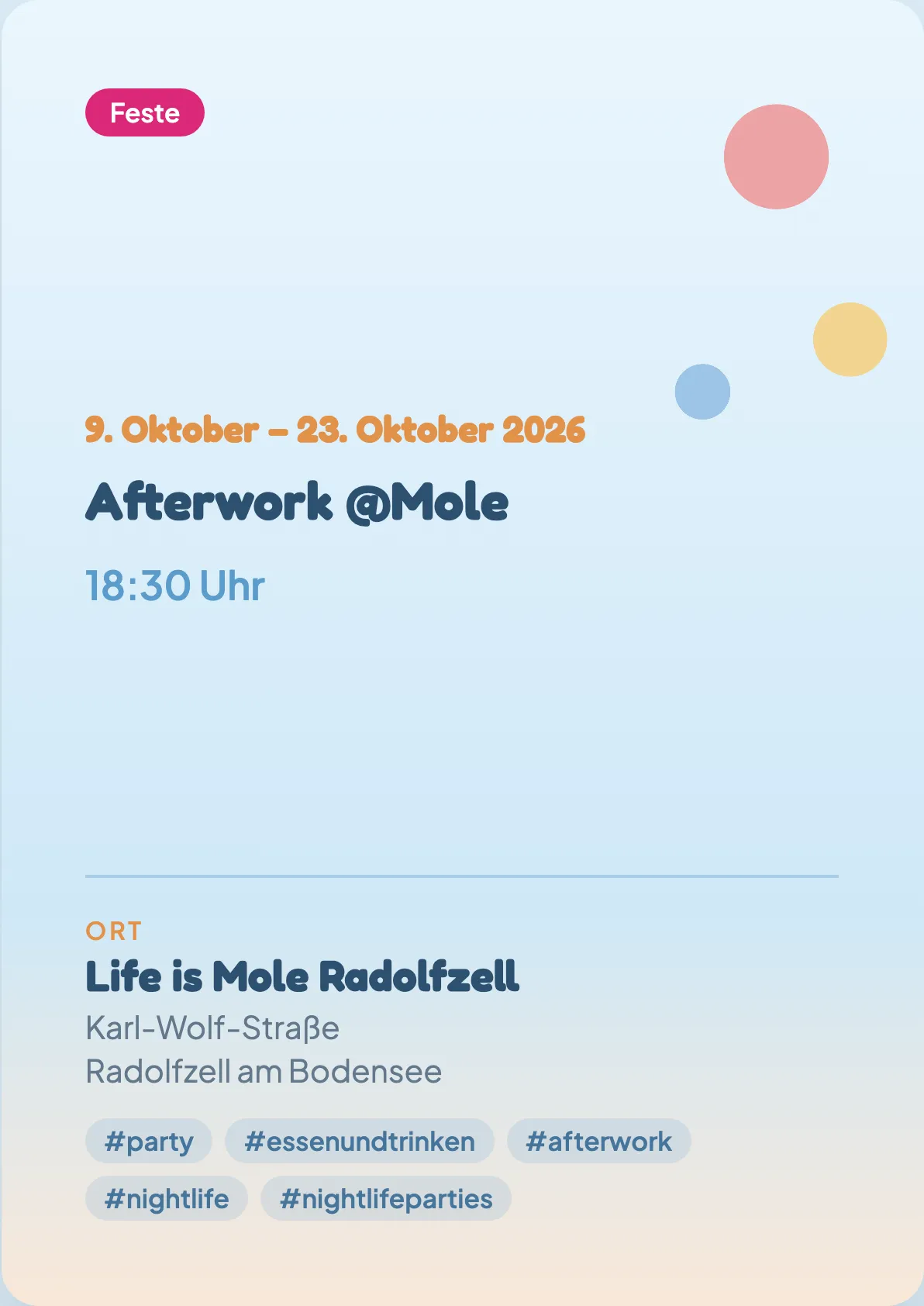 Veranstaltungsflyer