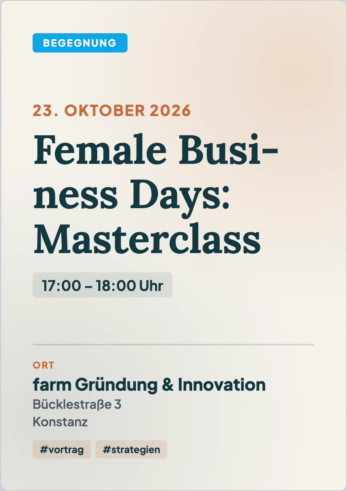 Veranstaltungsflyer