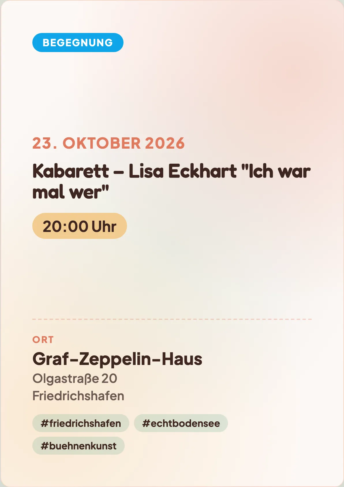Veranstaltungsflyer