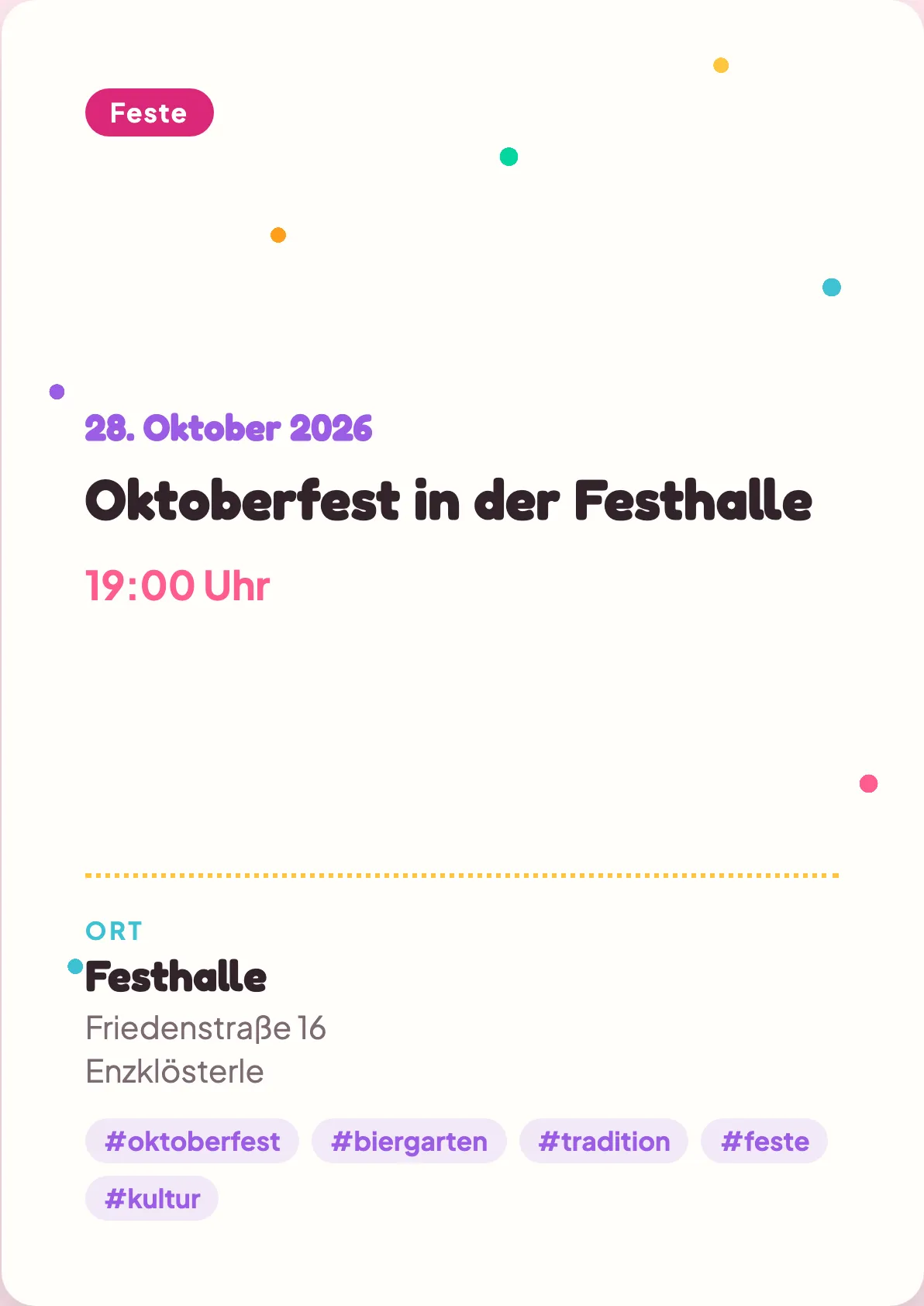Veranstaltungsflyer