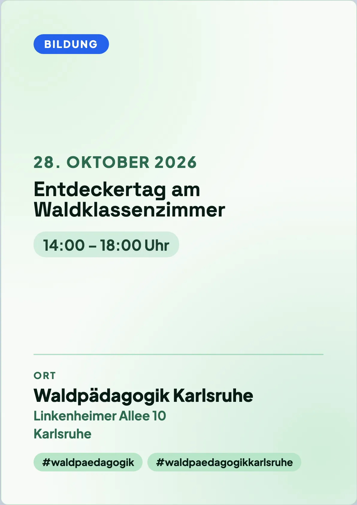 Veranstaltungsflyer