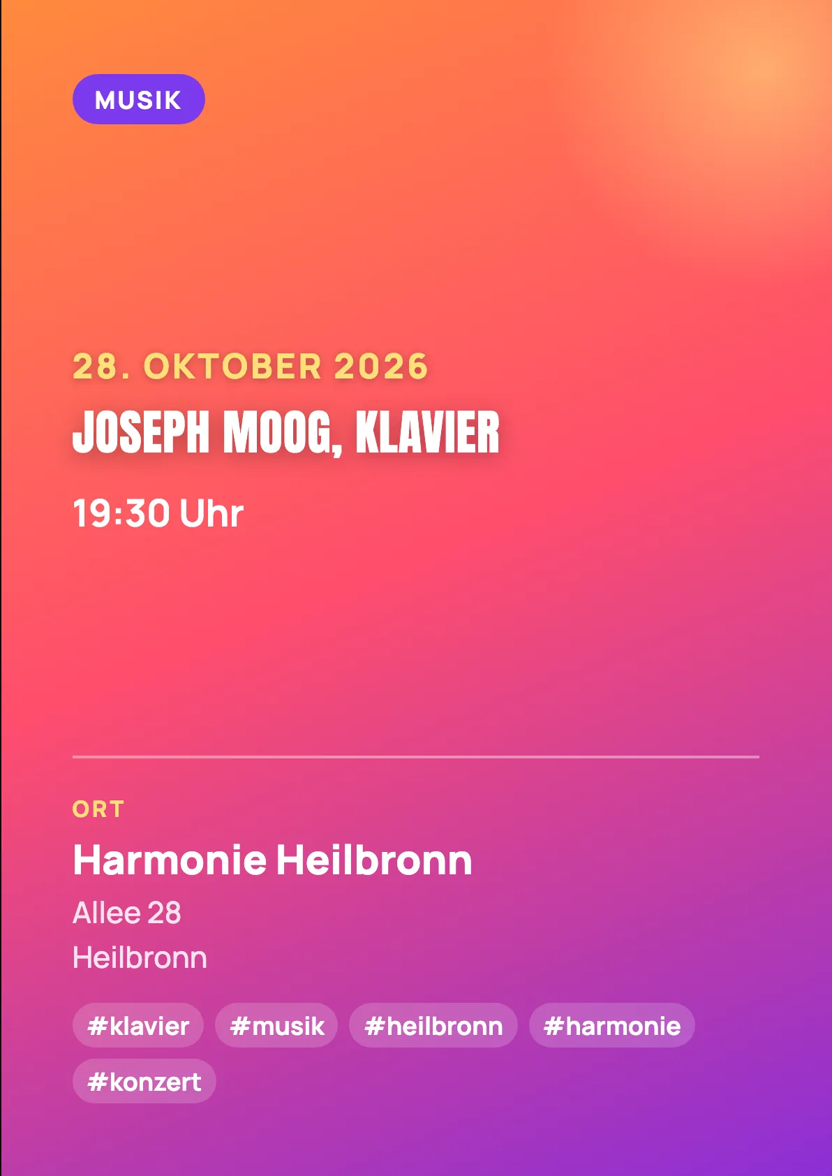 Veranstaltungsflyer