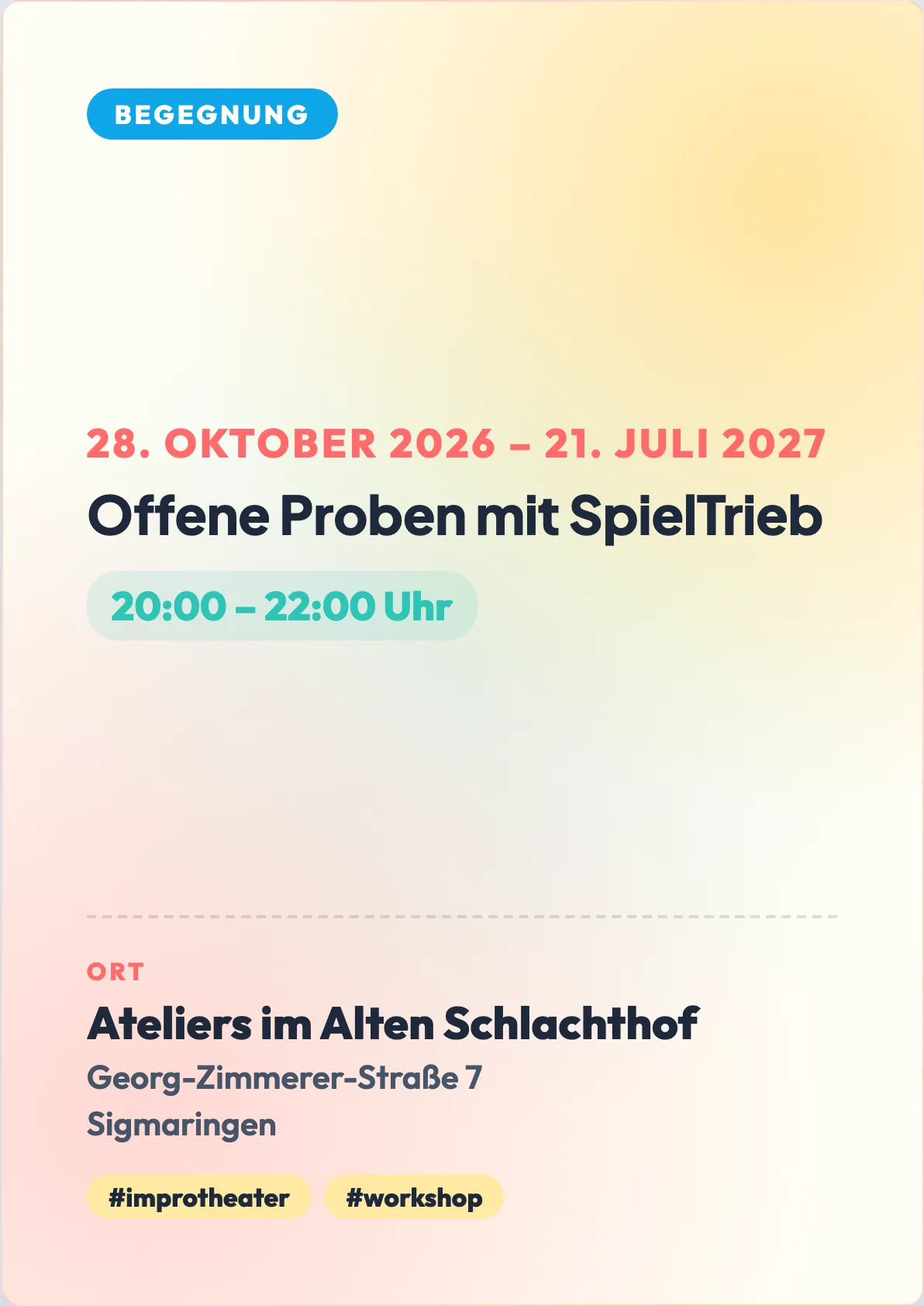 Veranstaltungsflyer