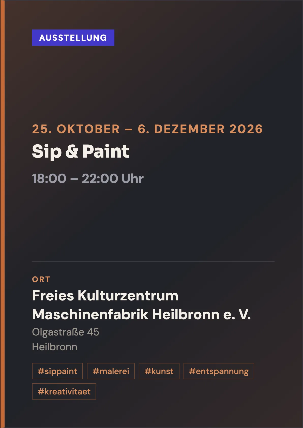 Veranstaltungsflyer