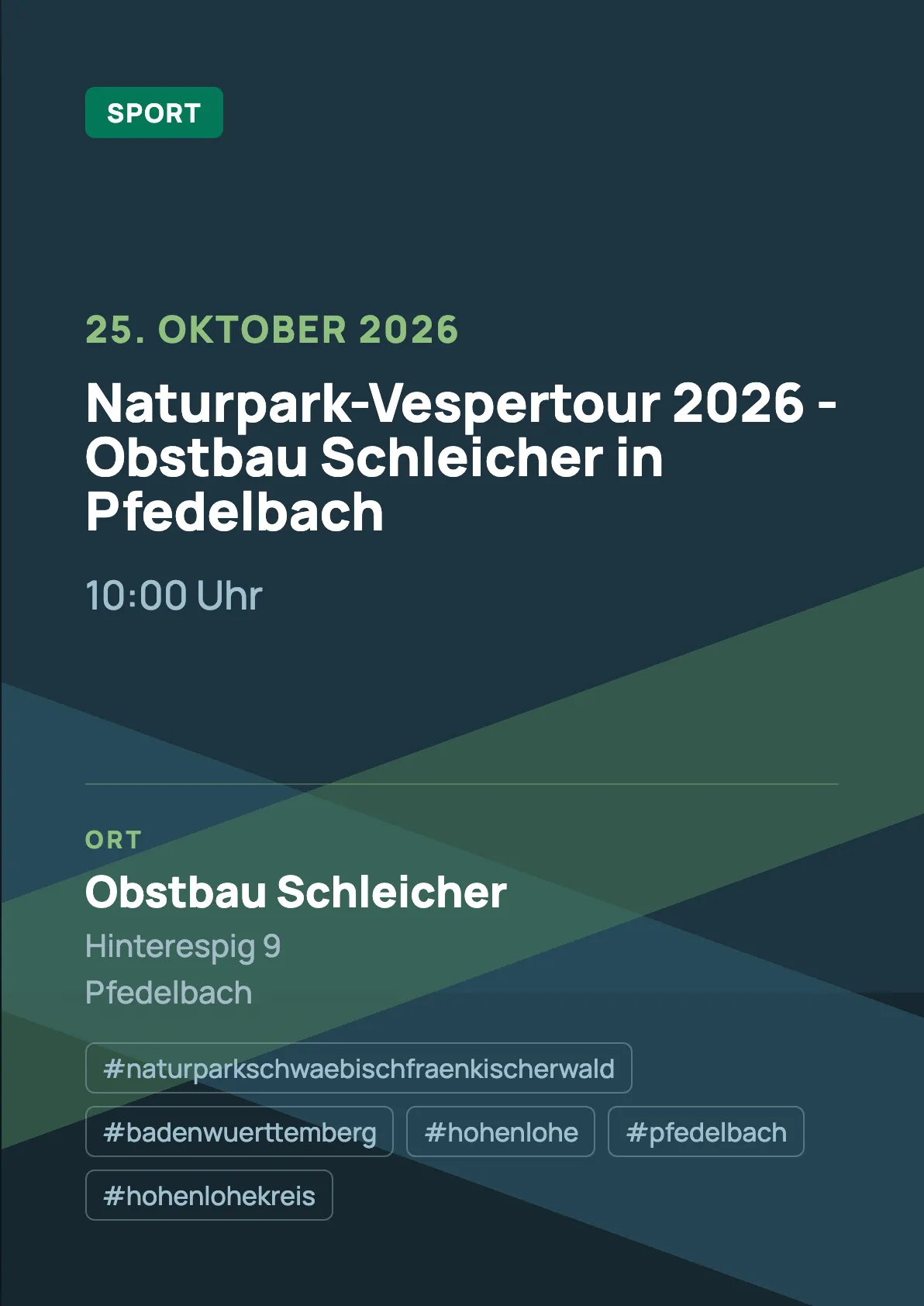 Veranstaltungsflyer