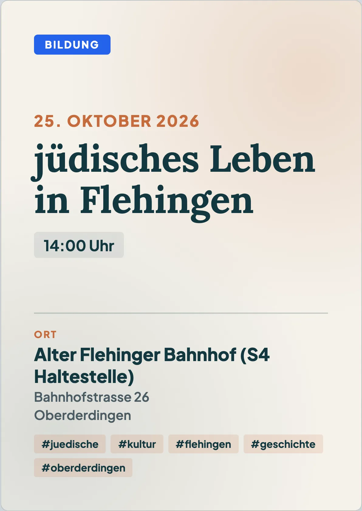 Veranstaltungsflyer