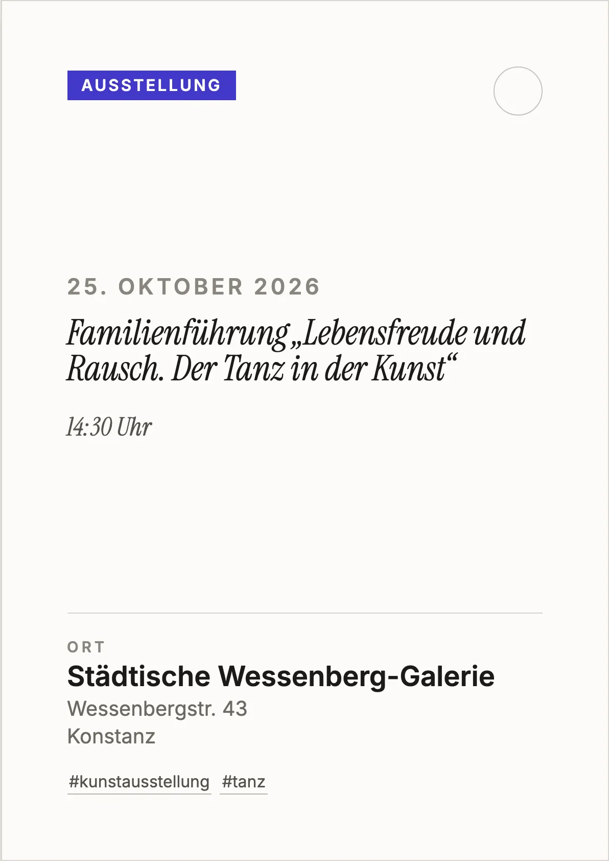 Veranstaltungsflyer