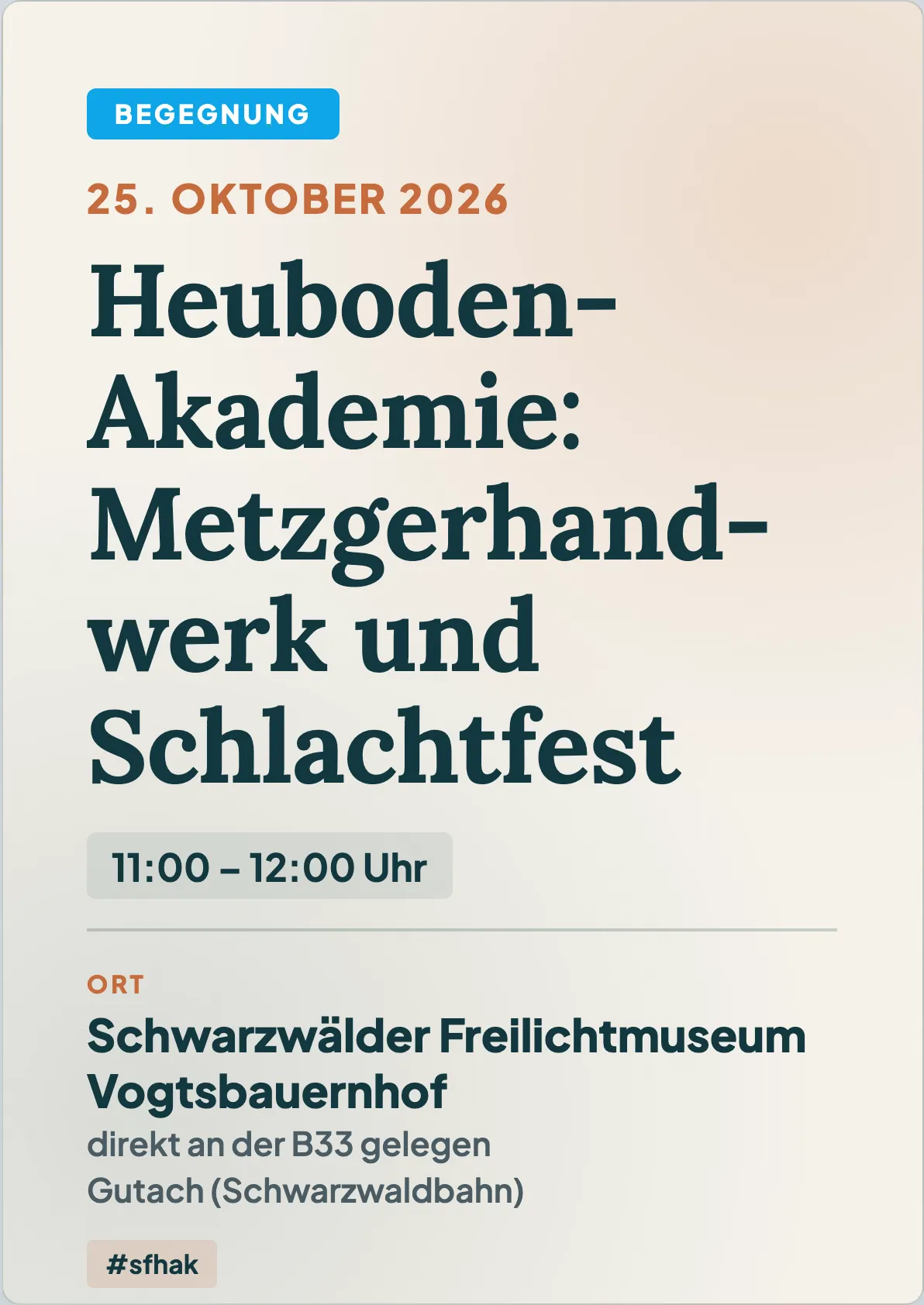 Veranstaltungsflyer