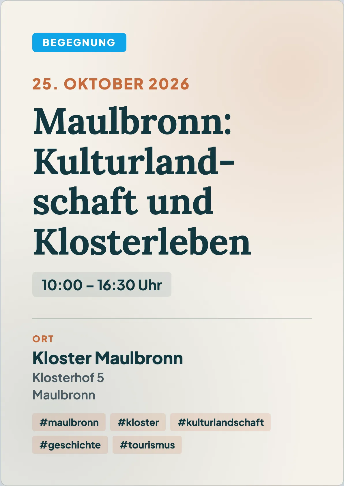 Veranstaltungsflyer