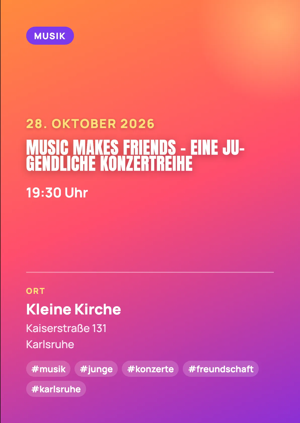 Veranstaltungsflyer