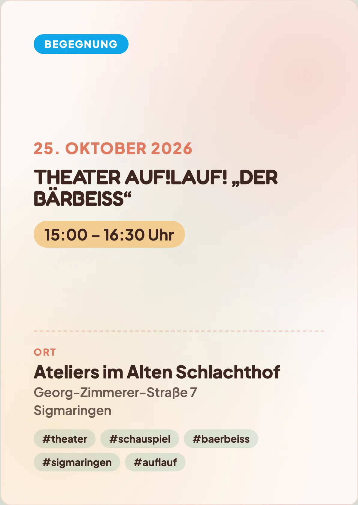 Veranstaltungsflyer