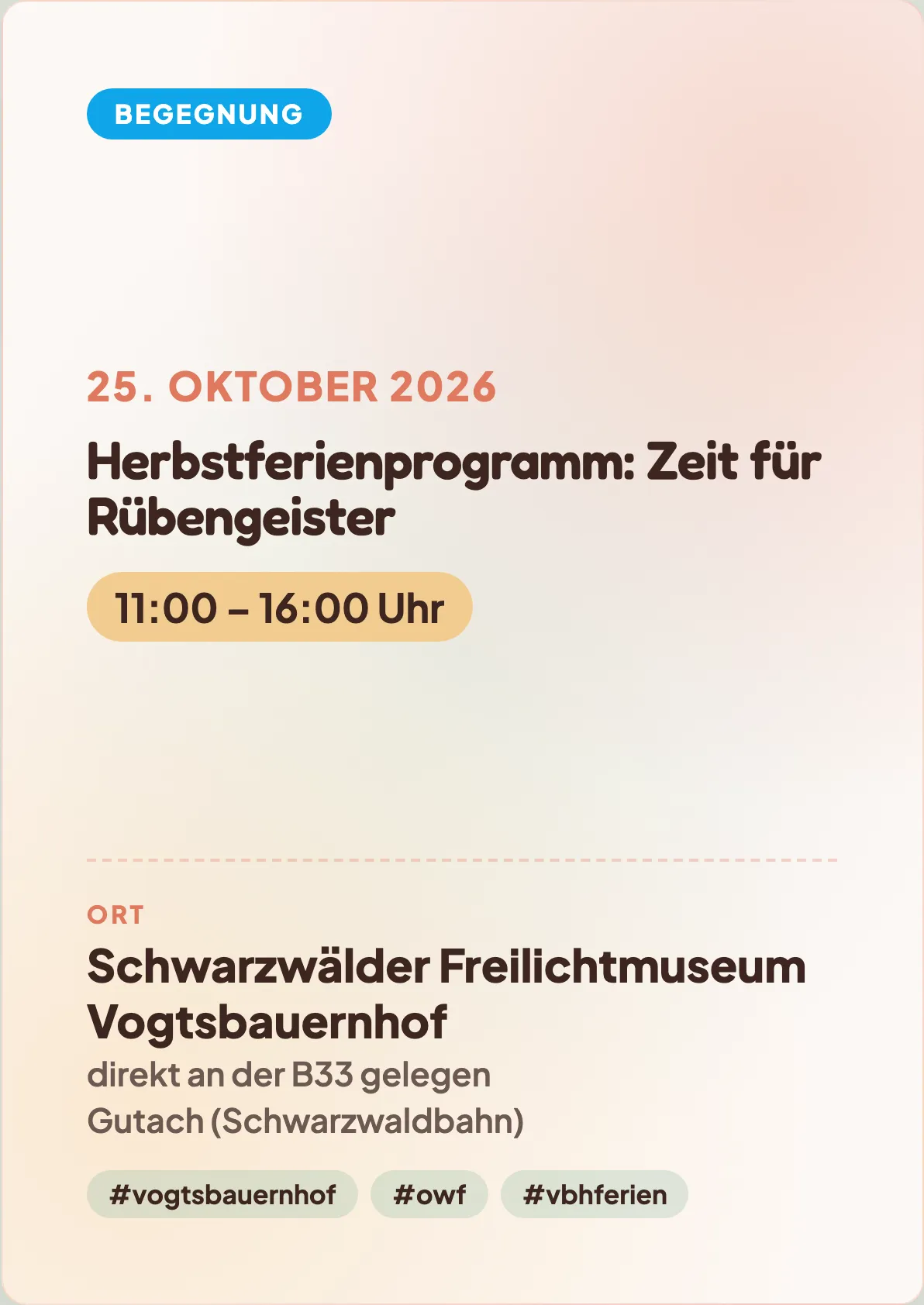 Veranstaltungsflyer