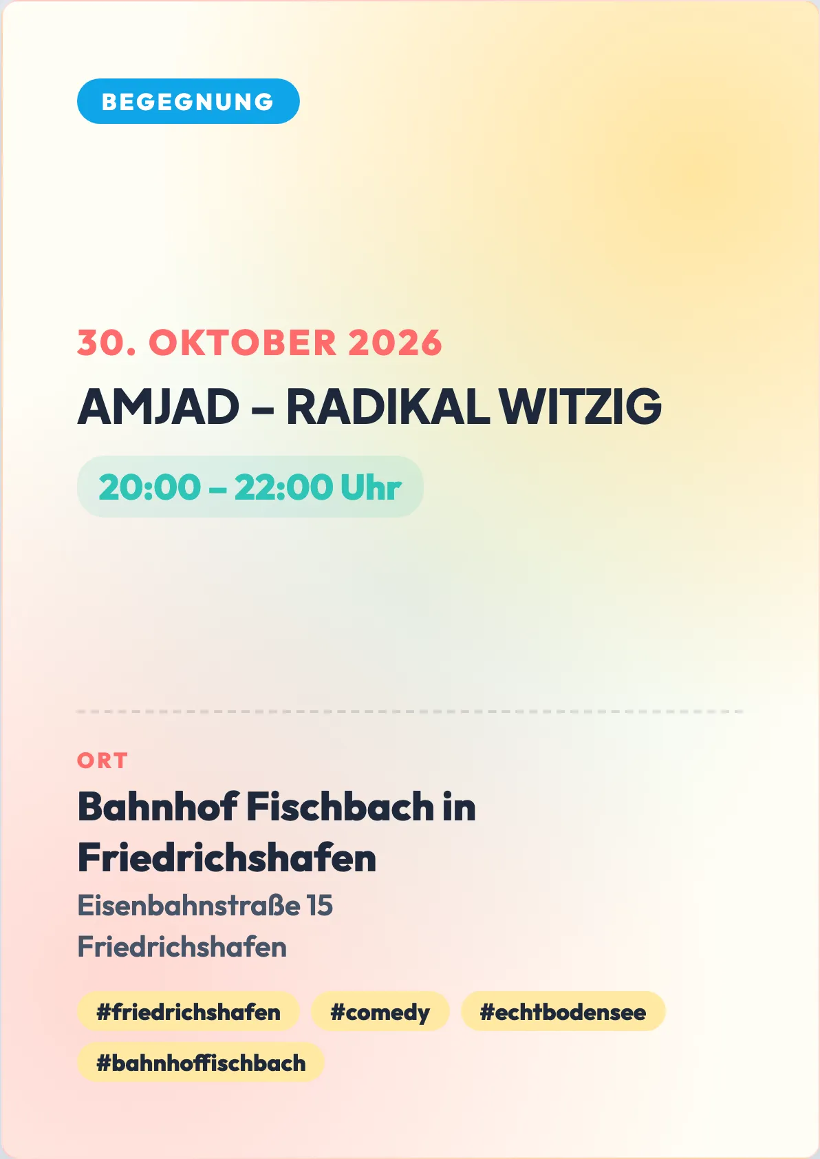Veranstaltungsflyer