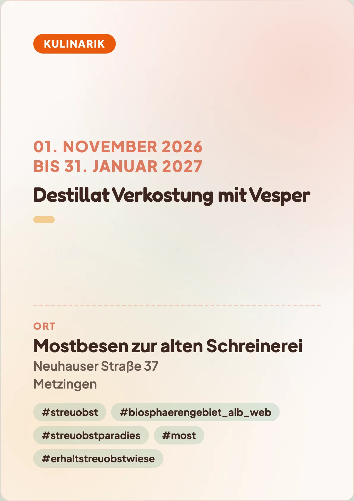 Veranstaltungsflyer