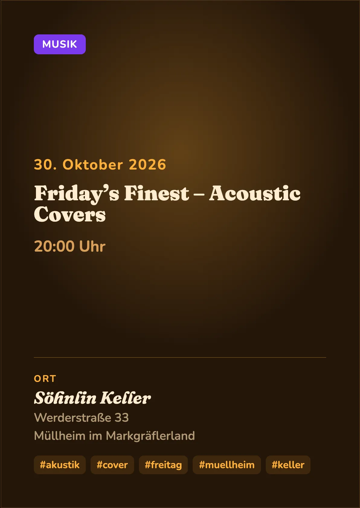 Veranstaltungsflyer