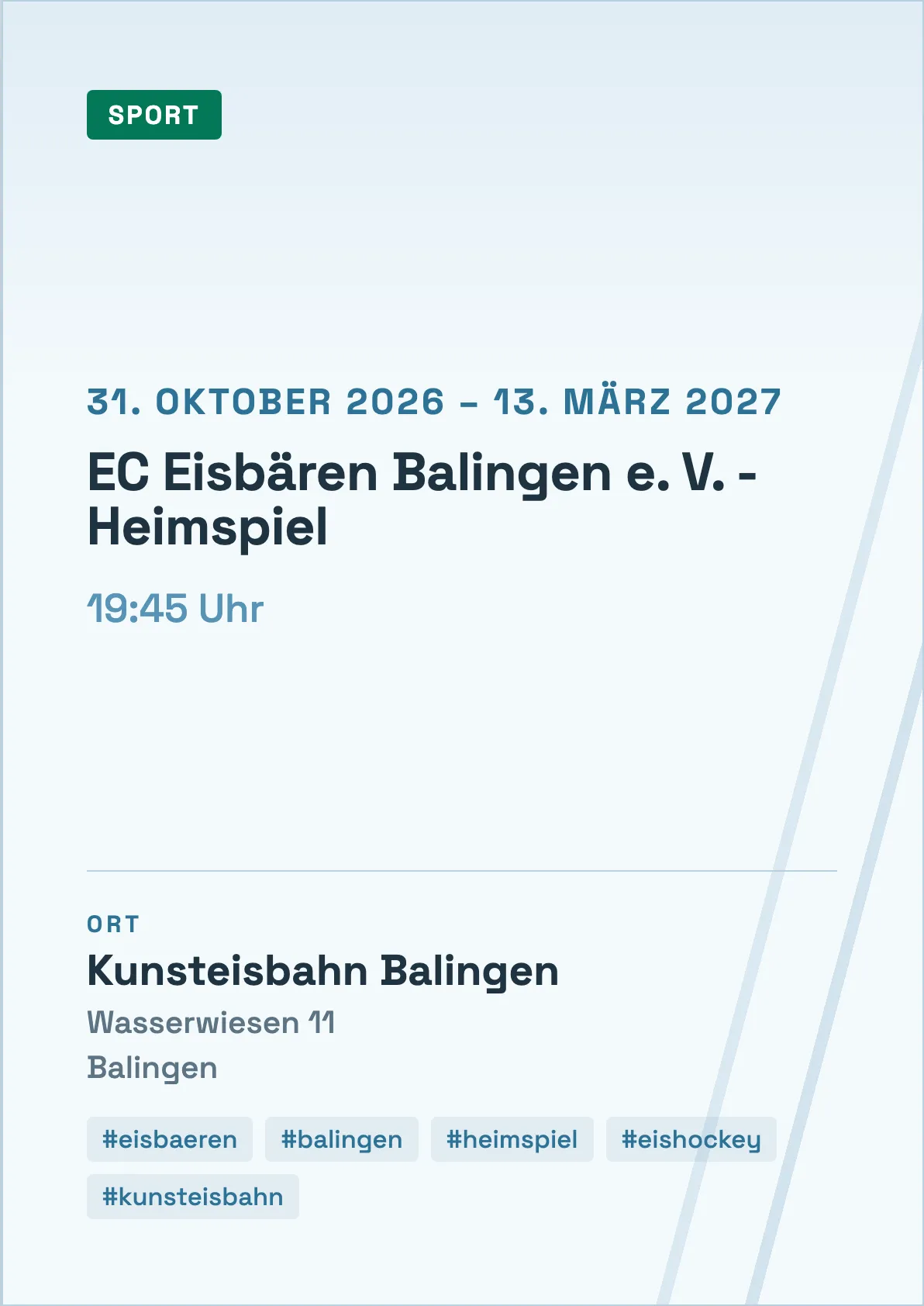 Veranstaltungsflyer