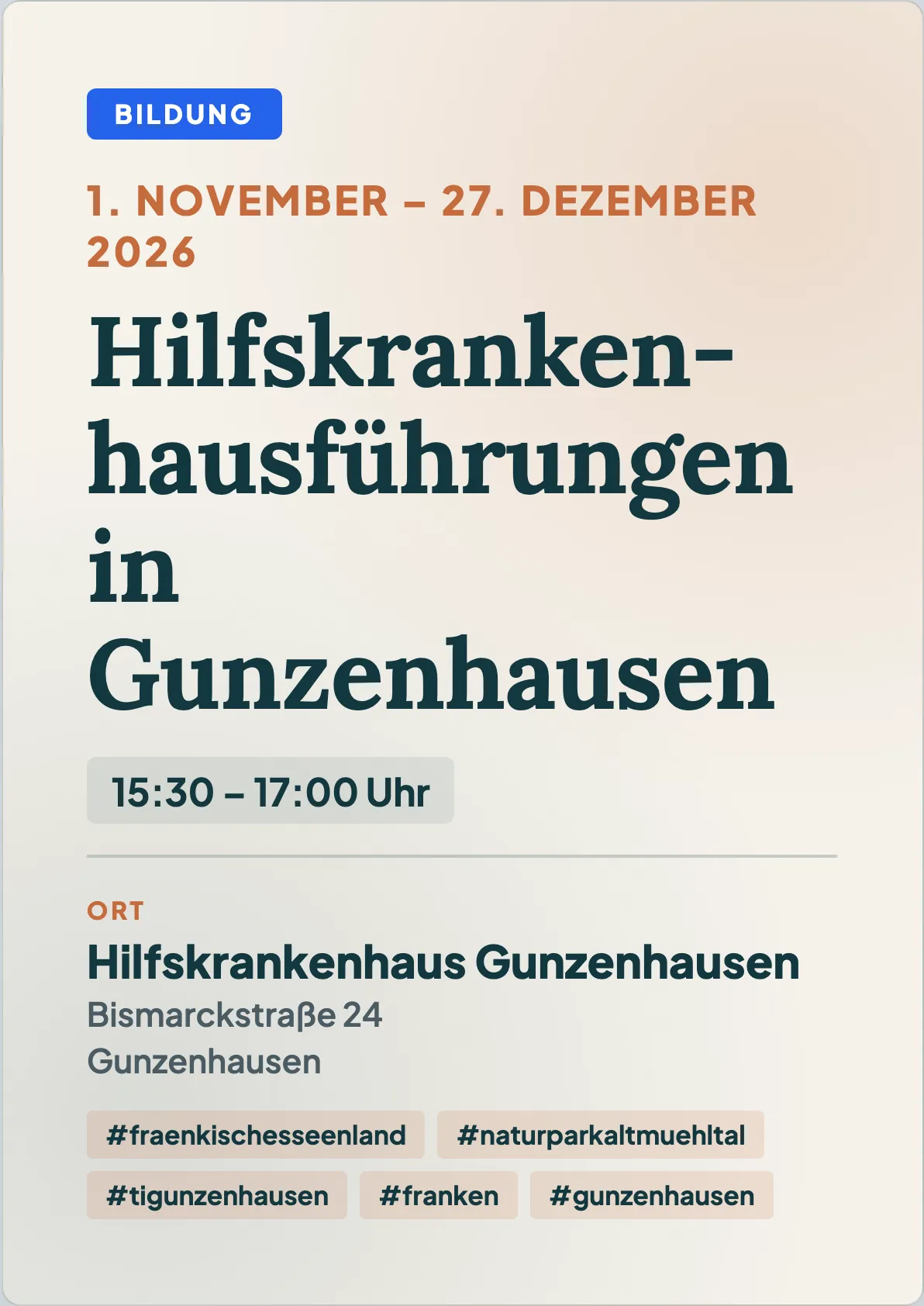 Veranstaltungsflyer
