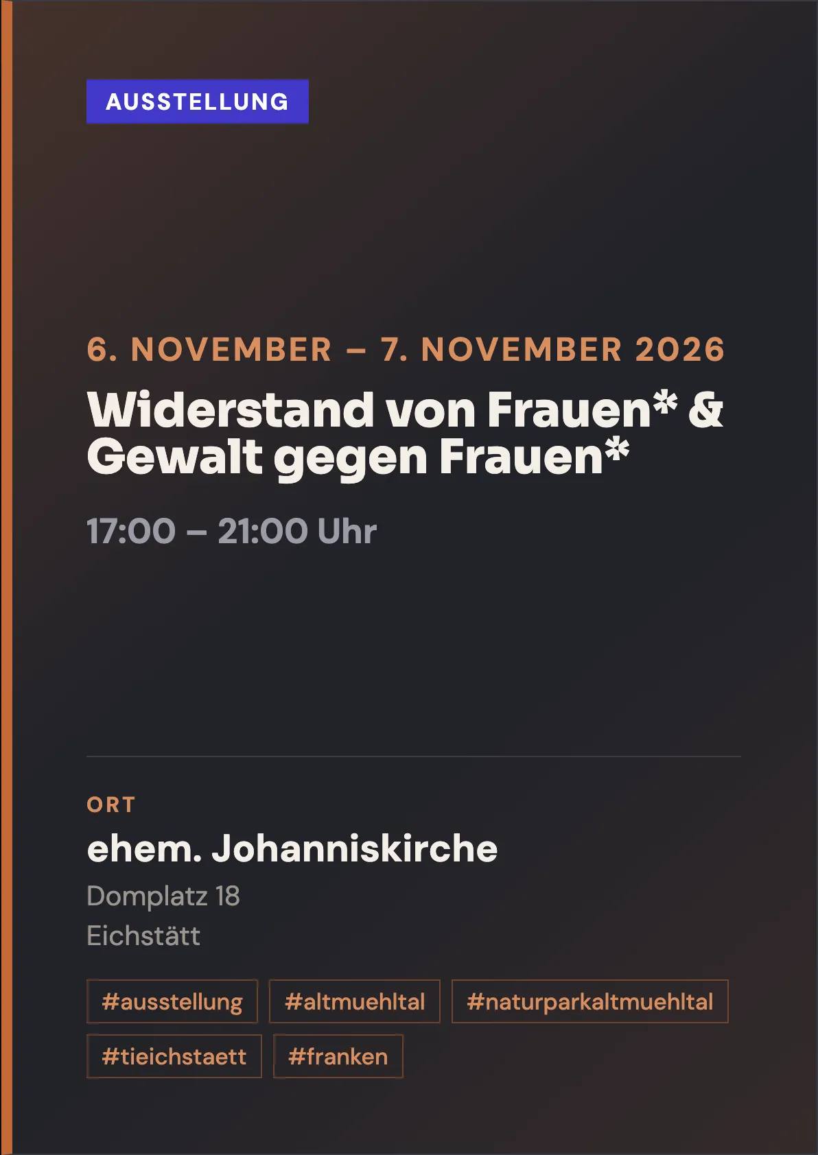 Veranstaltungsflyer