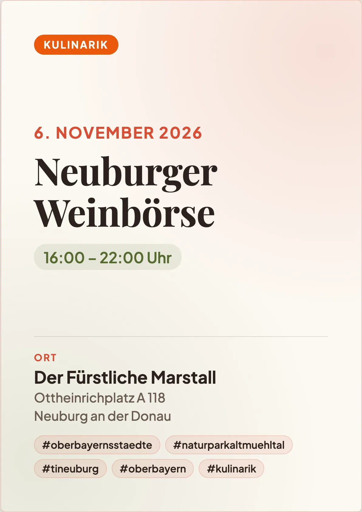 Veranstaltungsflyer