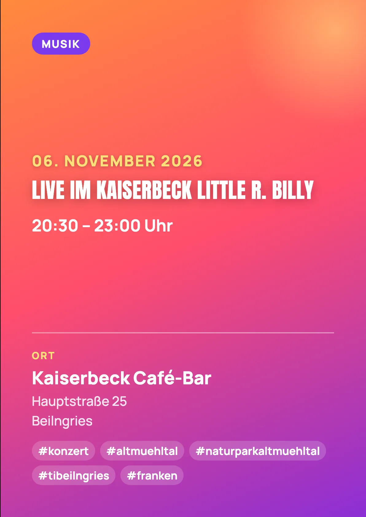 Veranstaltungsflyer