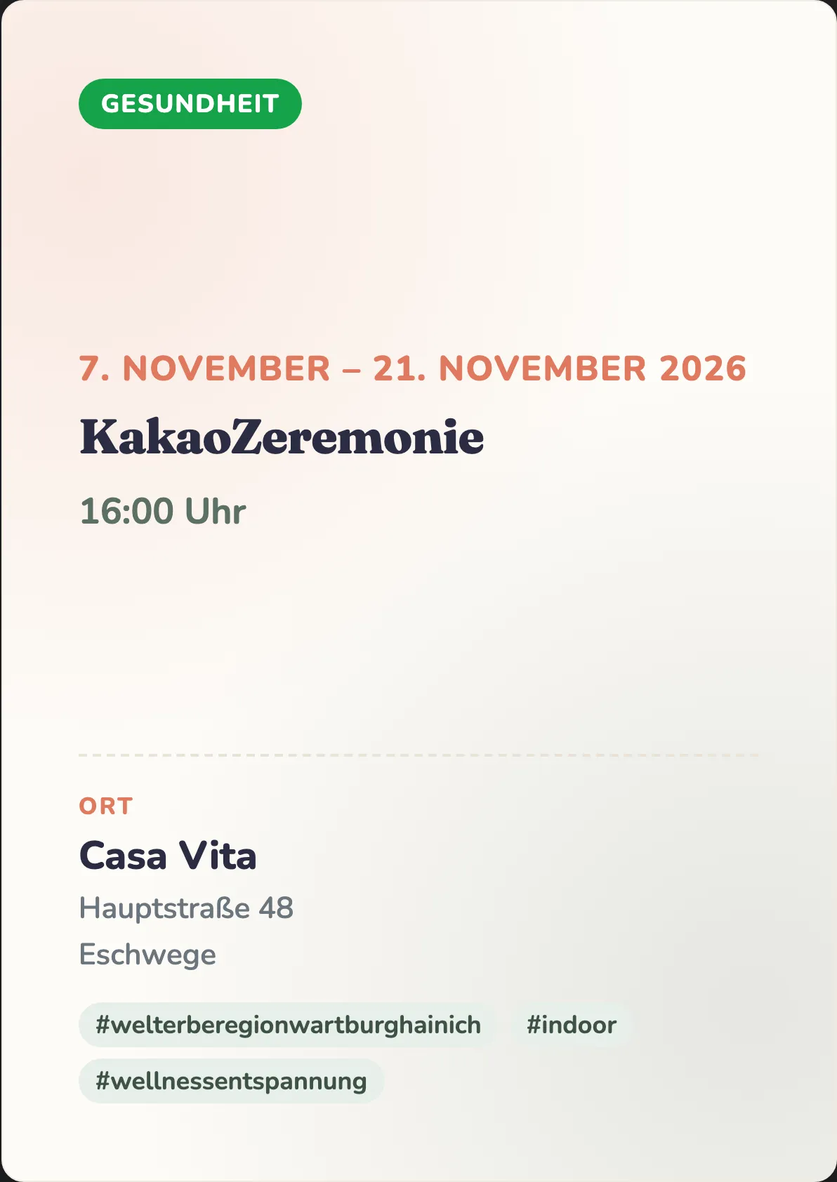 Veranstaltungsflyer