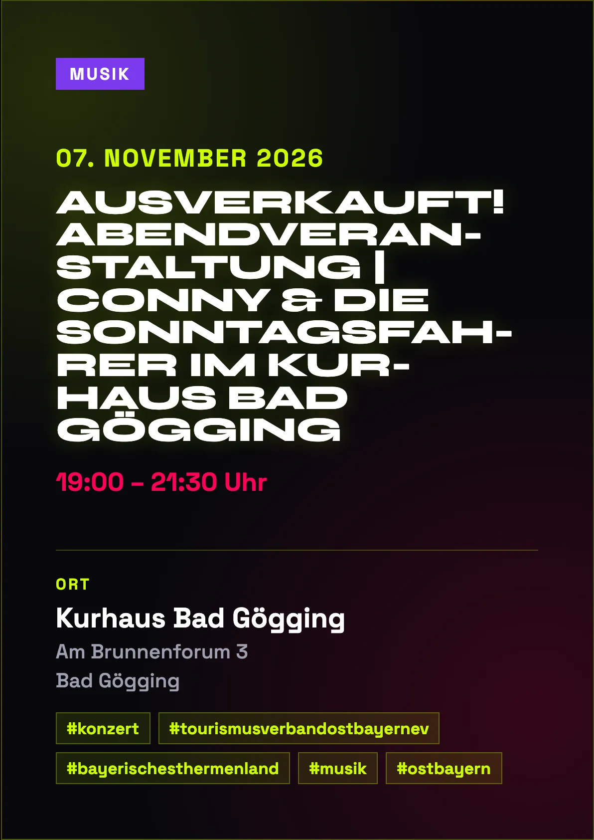 Veranstaltungsflyer