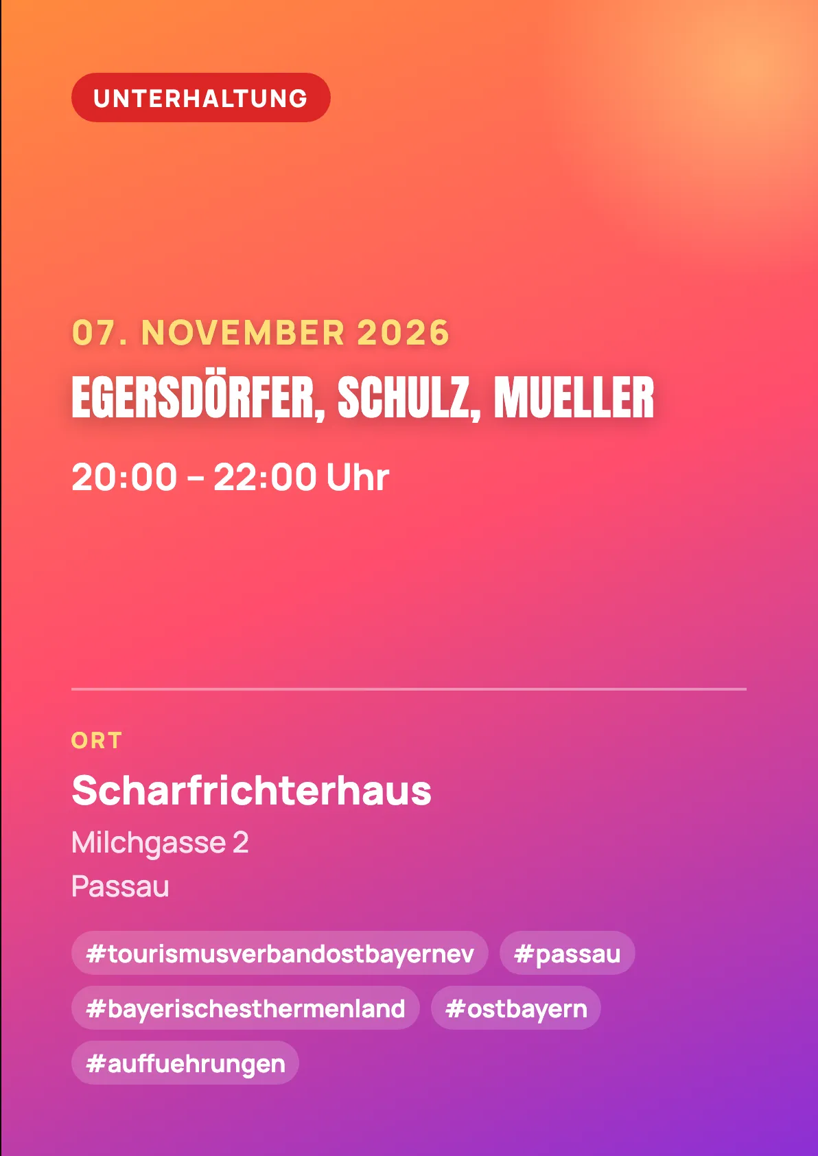 Veranstaltungsflyer