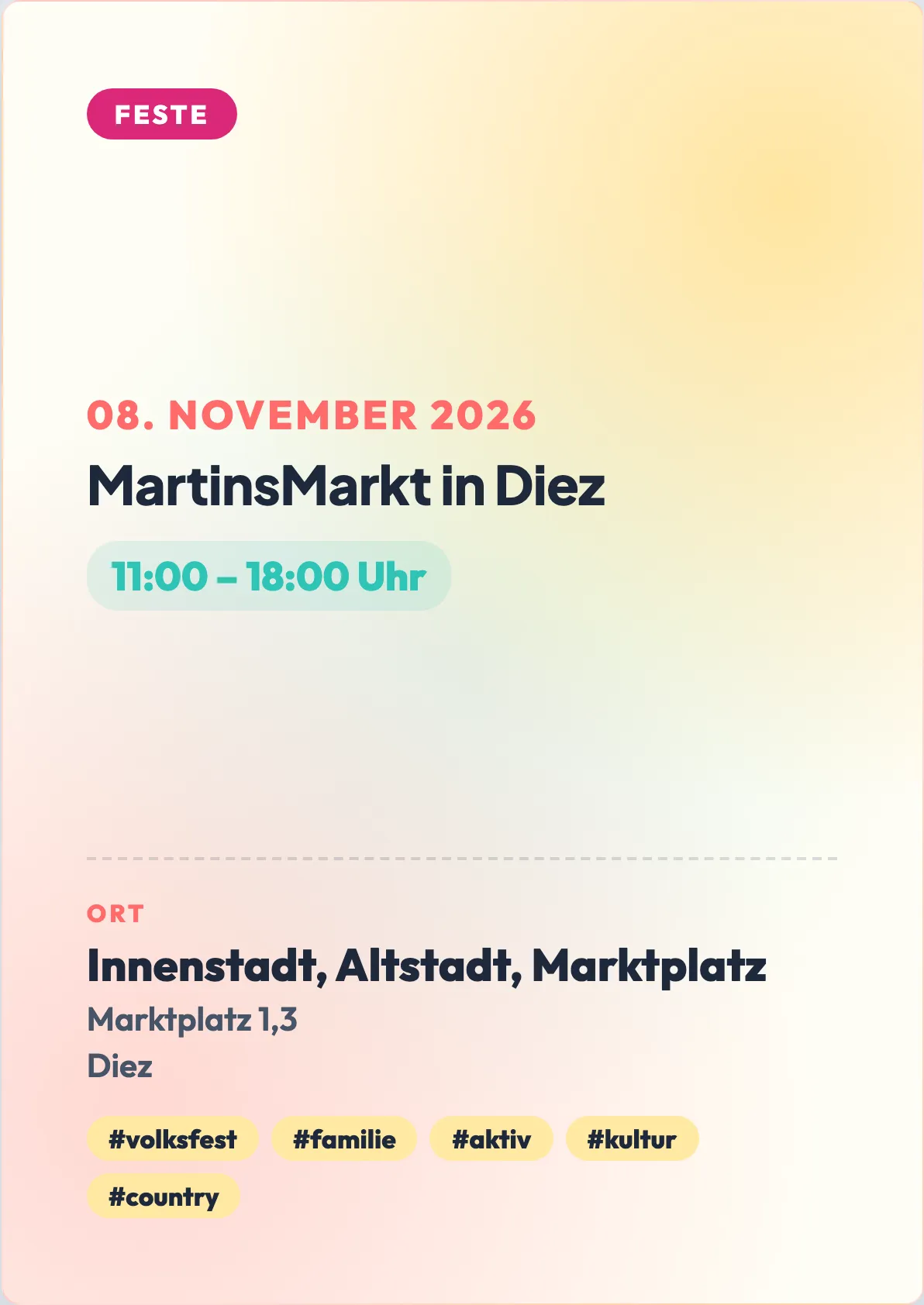 Veranstaltungsflyer